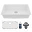 Karran Quartz 32-1/4'' X 19-1/4'' Large Single Bowl Undermount Kitchen Sink Kit-61825463