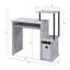 Bureau d'ordinateur antique blanc et noir-1323213366