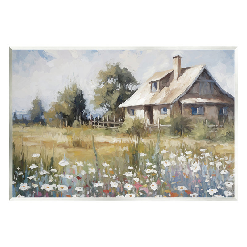 "Charmante prairie", art mural sur bois par Ramona Murdock, H 13 po x l 19 po