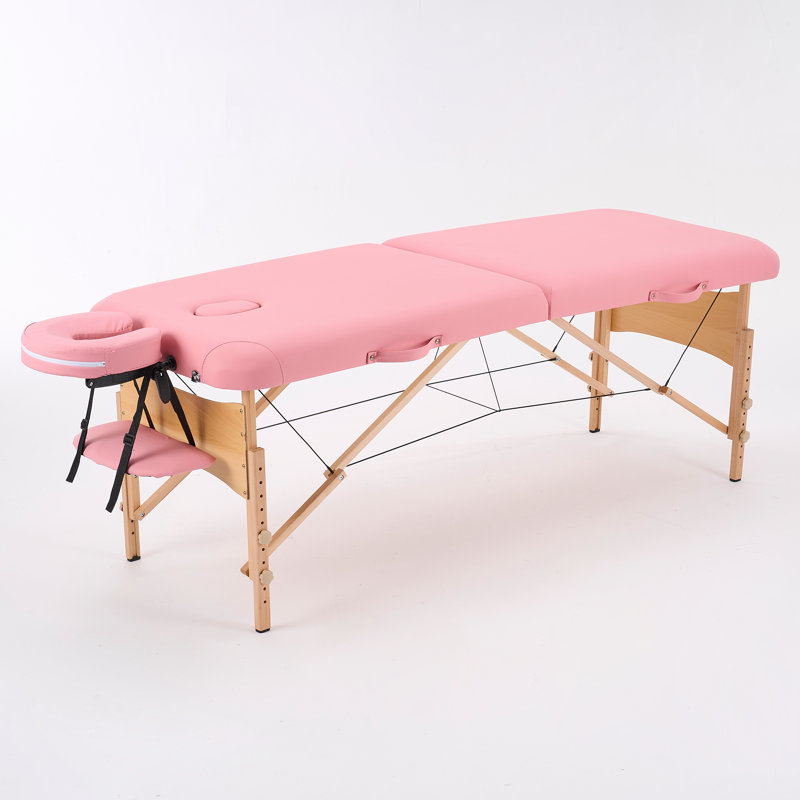 Table pliante portative 84,23 po, H 33,7 po x L 84,23 po x P 27,6 po, Rose