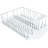 Lassic Rust Resistant Full Dishrack With Removable 3 Compartment Flatware Caddy Andlged Drain Board 3 Piece
