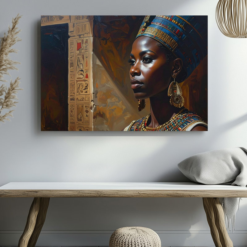 Art mural sur toile, reine égyptienne Canvashyper, H 9 po x l 12 po