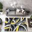 Tapis abstrait gris / jaune Mccampbell-28997922