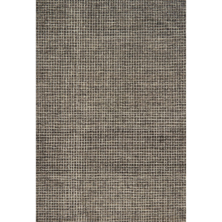 Tapis gris anthracite crocheté à la main Bourque