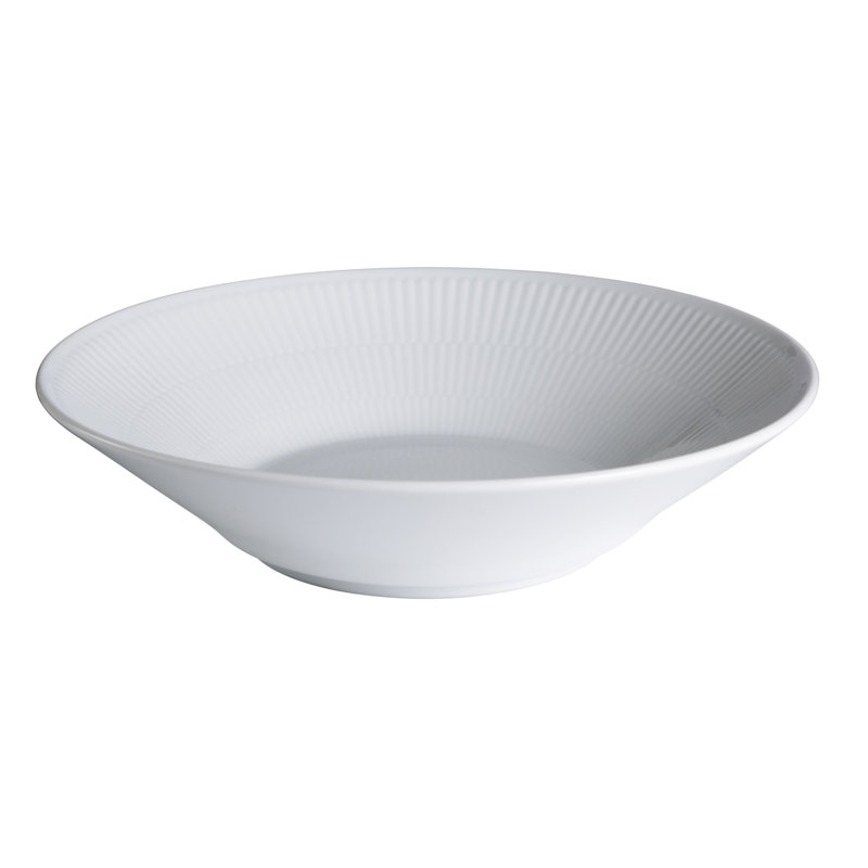 Royal Copenhagen White Fluted Pasta Bowl