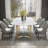 Nordic minimalist marble rectangular dining table-1343431353