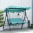 Sturdy and Durable Outdoor Swing with Steel Brackets with Adjustable Awning-1565475487