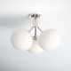 Alex 3 Light Glass Semi Flush Mount