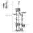 5-102.5 Inch Height Adjustable Cat Tree