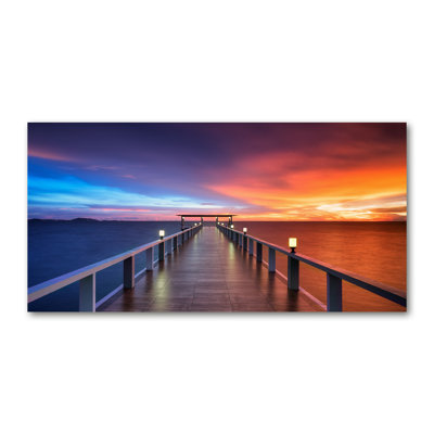 Wooden Bridge - Wrapped Canvas Print