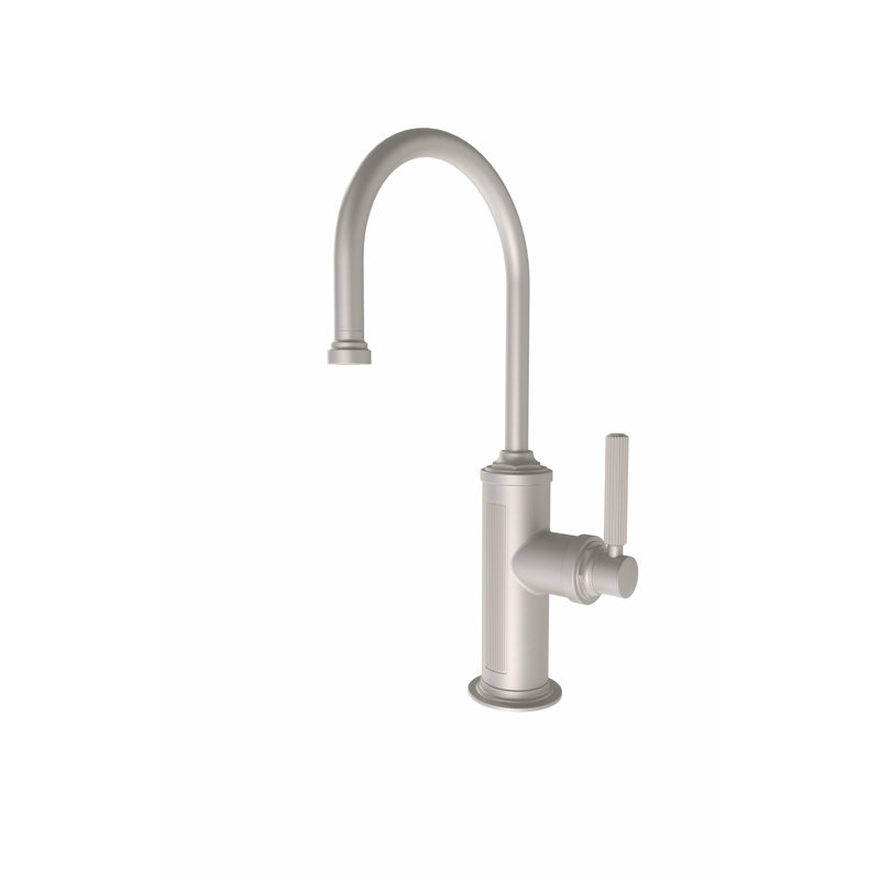 Robinet filtrant, chaud et froid, poignée simple, Nickel satiné