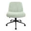 Fauteuil de jeu pivotant en fausse fourrure vert et noir