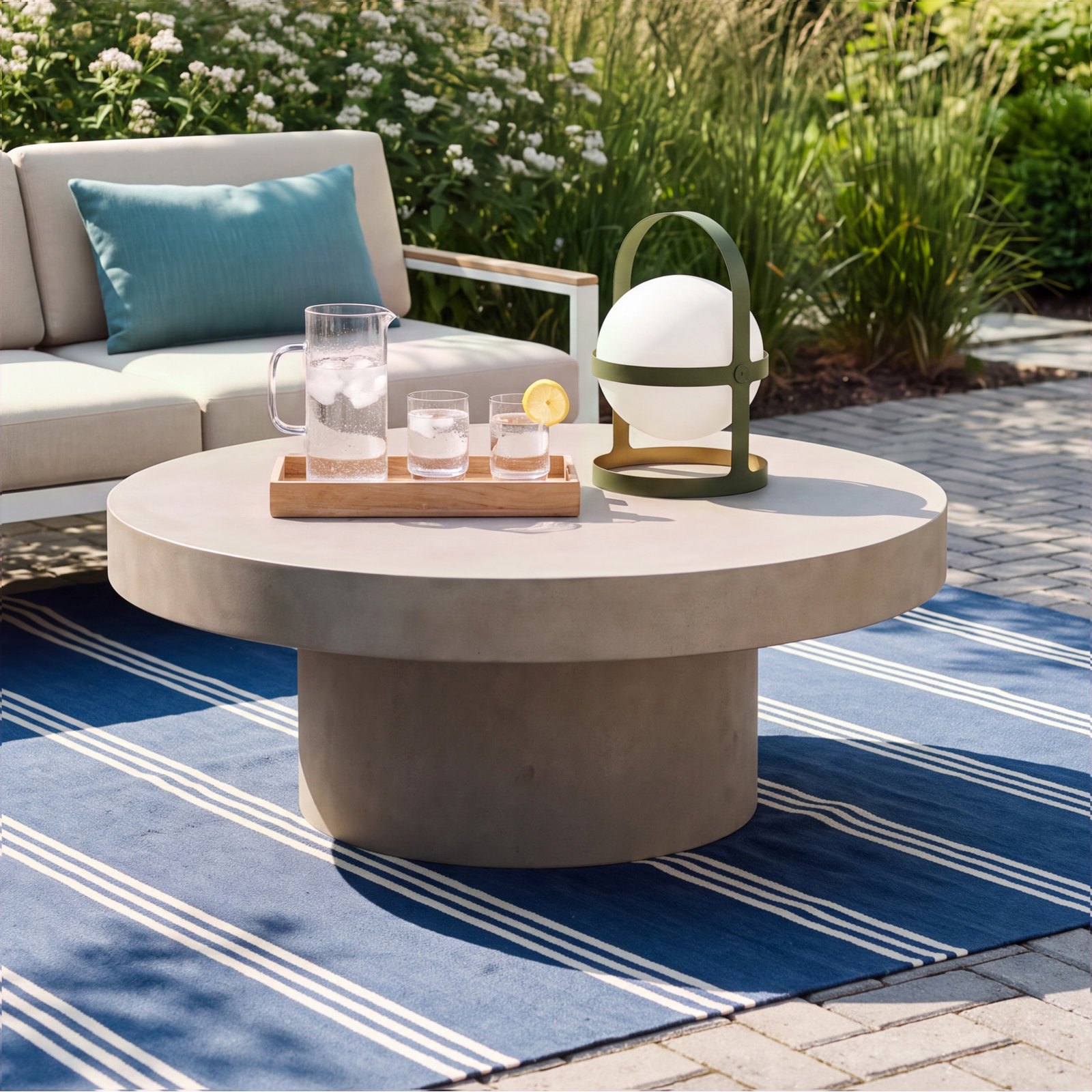 Dove 36'' Concrete Outdoor Coffee Table