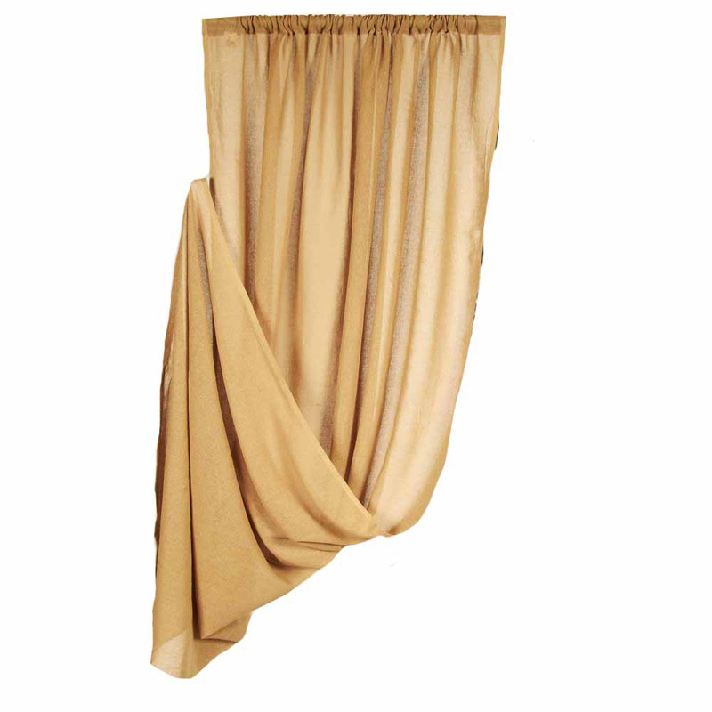 Estanislao Cotton Room Curtain Single Panel, 63" W x 40" L