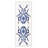 Blue Insect Patterned Washable Carpet-2068246725