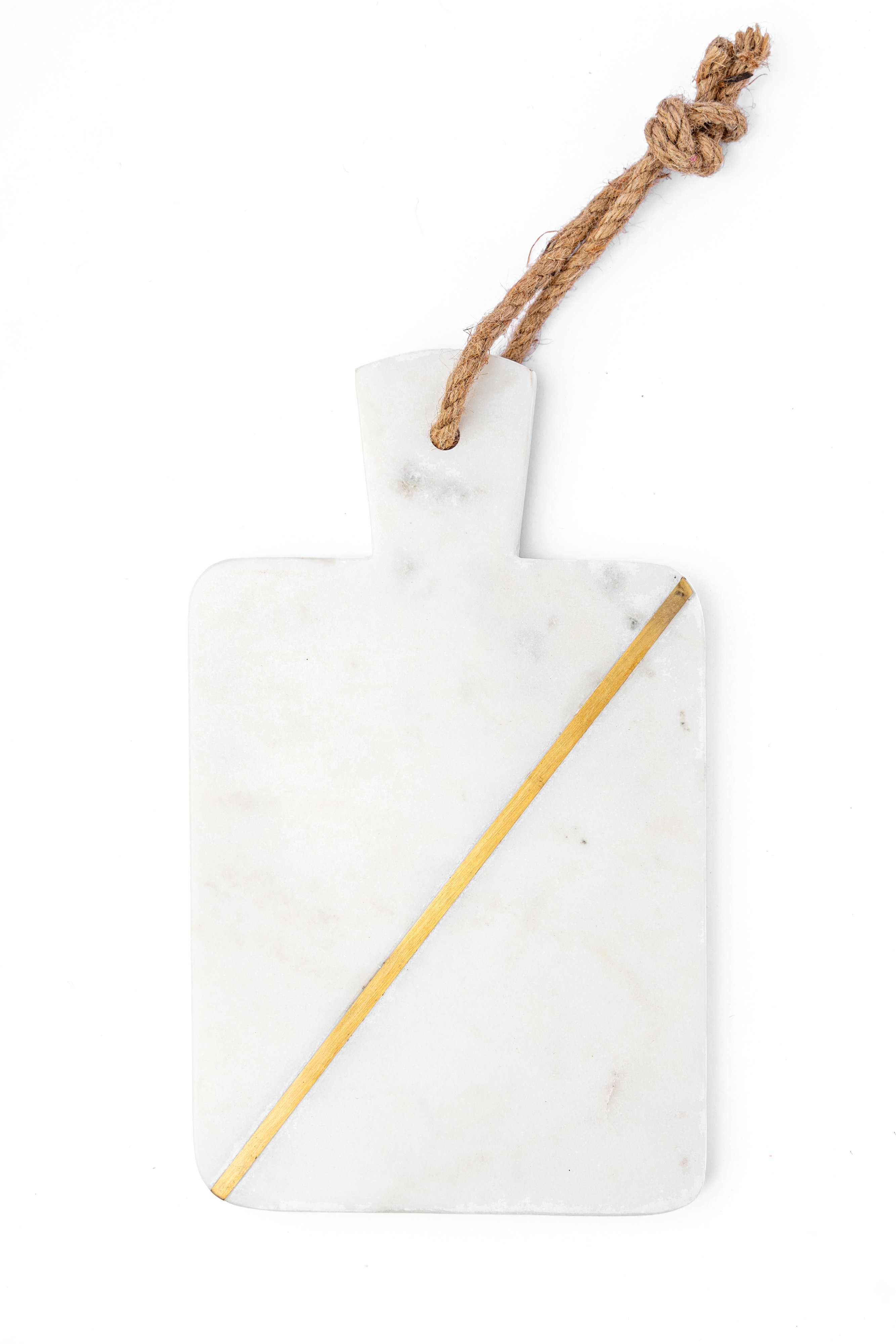 Lexi Home Timeless Kitchen Collection 12 X 7 White Marble Single Brass ...