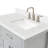 37'' Single Bathroom Vanity with White Quartz Top-85364337