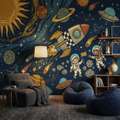 Papier peint obscure astronaute