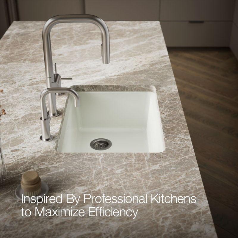 Riverby 27" Undermount Single-Bowl Workstation Kitchen Sink, Dune