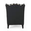 Fauteuil club haut dossier en tissu TODDman