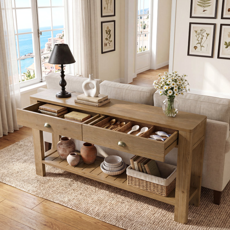 139.95cm Solid Wood Console Table
