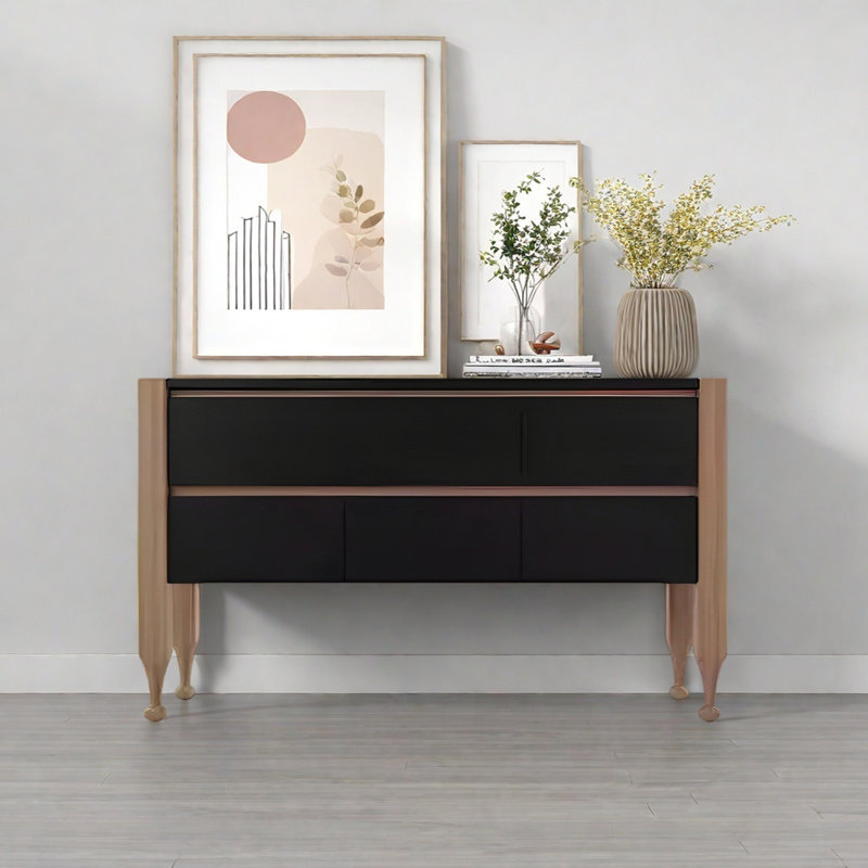 Console rétro avec tiroirs Retro, H 35,43 po x l 51,18 po x P 15,75 po