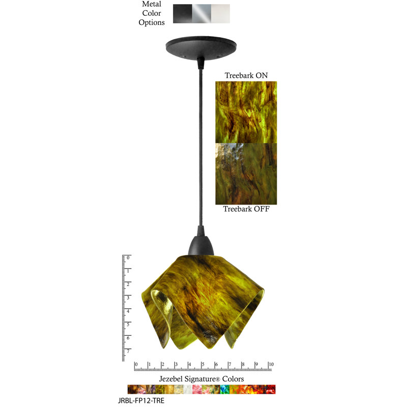 Amergin 1 - Light Unique/Statement Pendant, Black, Small, Treebark