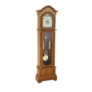 Amish Rustic Old Country Grandfather Clock with Pendulum