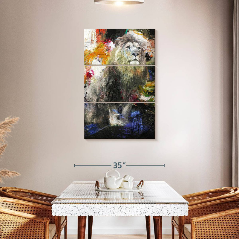 Brampt Glorious Lion, 45" H x 28" W