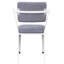 Chaise de bureau grise et blanche à dossier ouvert pour un espace de travail élégant-963631387