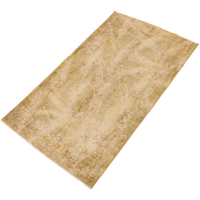Vincente One-of-a-Kind 4'6" X 8'1" 1980s Wool Area Rug in Light Brown