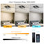 Ventilateur de plafond à DEL à intensité variable réversible 33,46 po Hanke avec lumière et télécommande-332493448-332493454