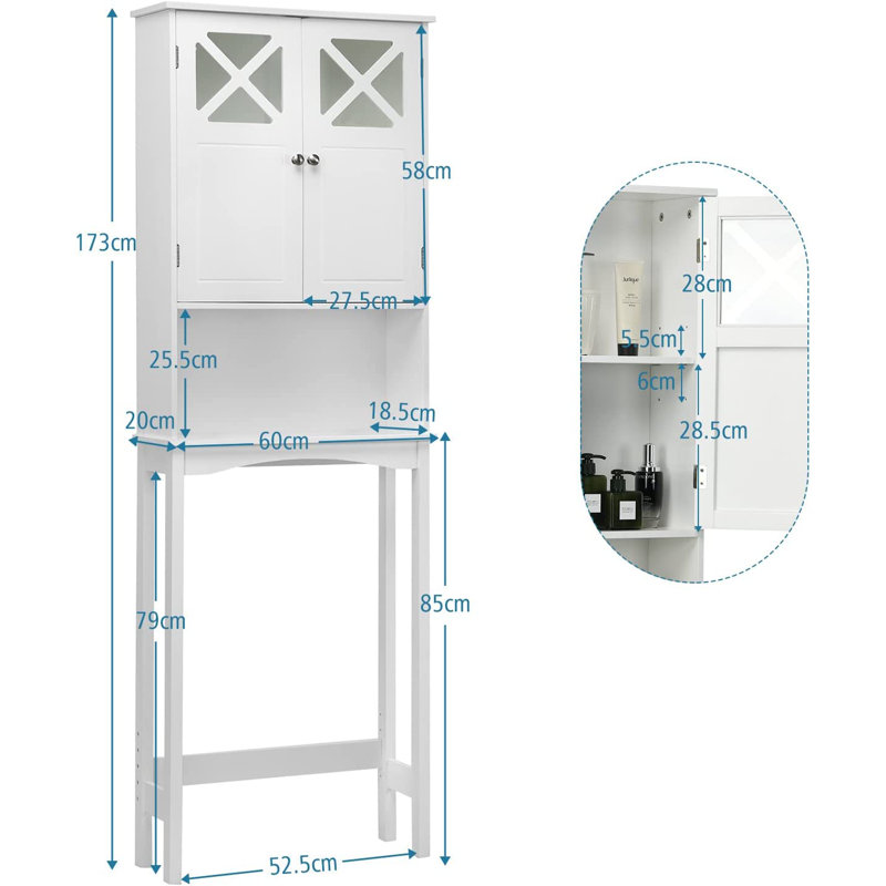Biston Freestanding Over The Toilet Storage