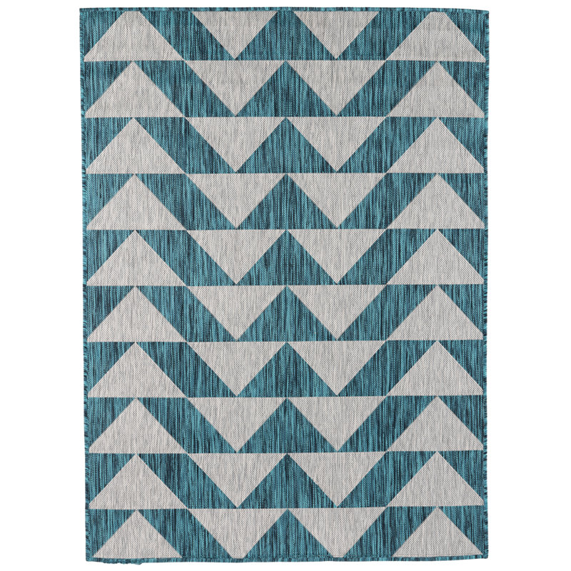 Adwoa Geometric Machine Made 47.24cm X 66.93cm Indoor / Outdoor Area Rug