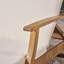 Chaise longue double en bois d'acacia de 79,25 po Reisterstown-645126013