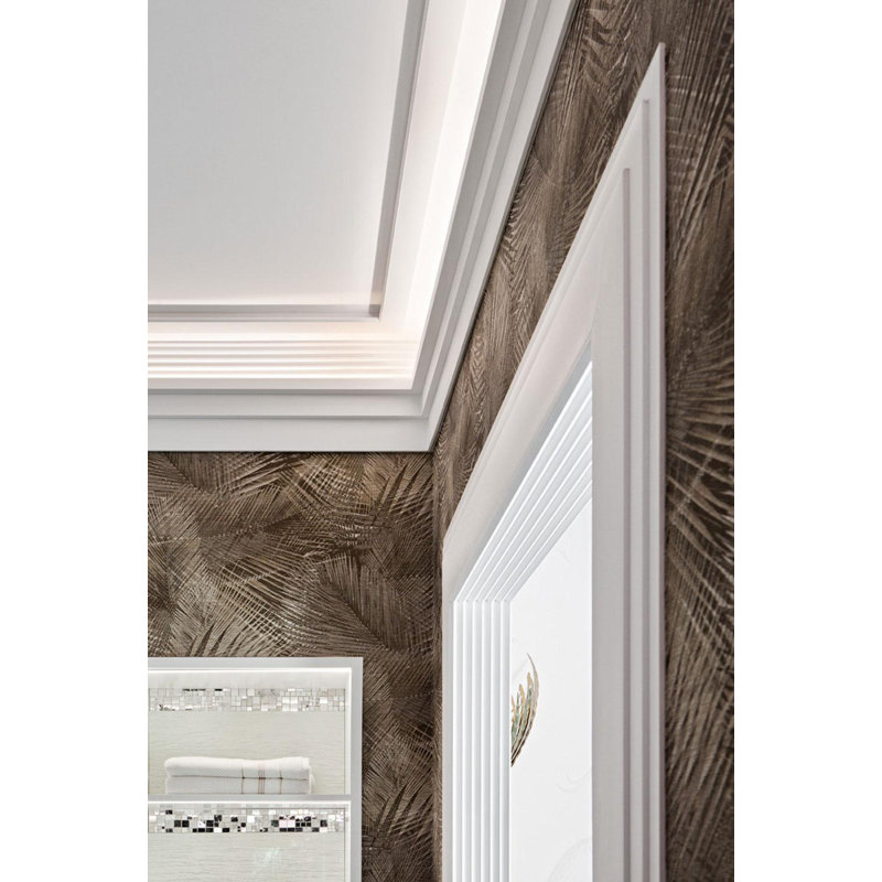 Moulure en polystyrène à impact élevé blanc apprêté (PQ) de 7/8 po x l 7-7 / 8 po x L 78-3 / 4 po