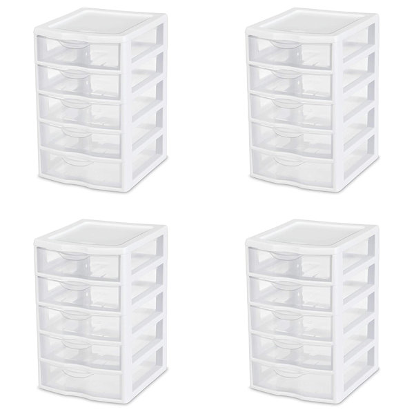 Sterilite White Clearview 3 Drawer Storage Unit - Shop Storage