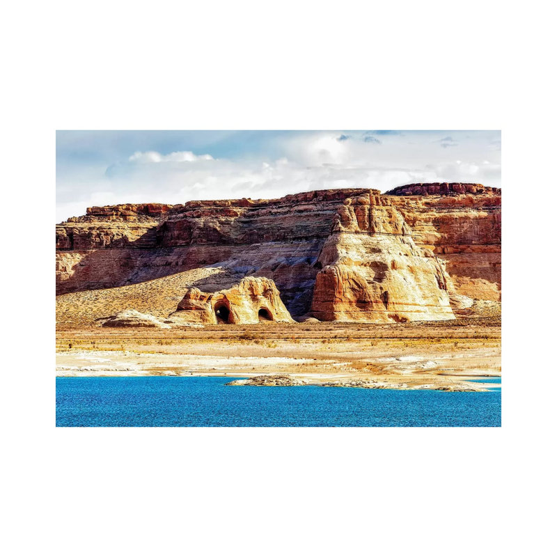 Coves on Shore of Lake Powell 1 Piece Wrapped Canvas Wall Art, 101.6 cm H x 66.04 cm W x 1.91 cm D