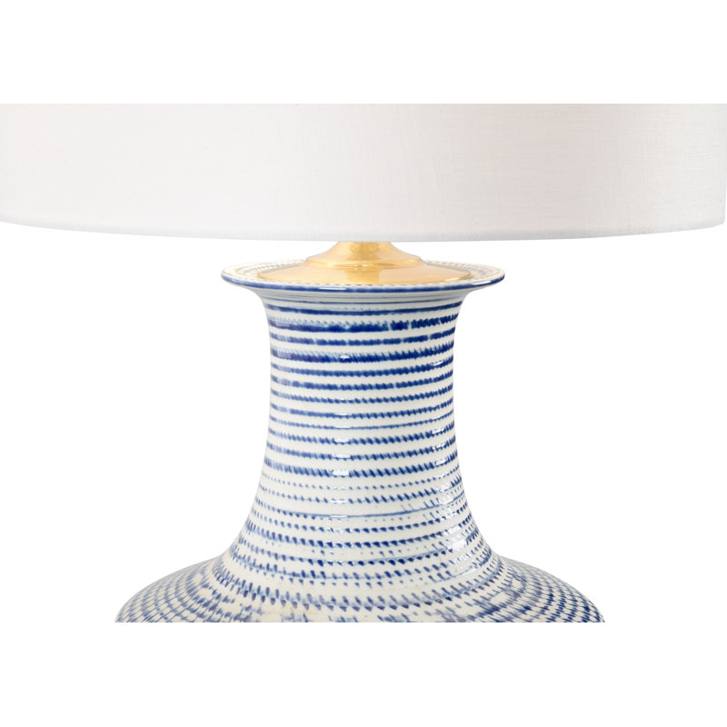 Lampe de table bleue 29,3 "