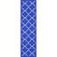 Tapis géométrique bleu à motif treillis Bethie-24753946