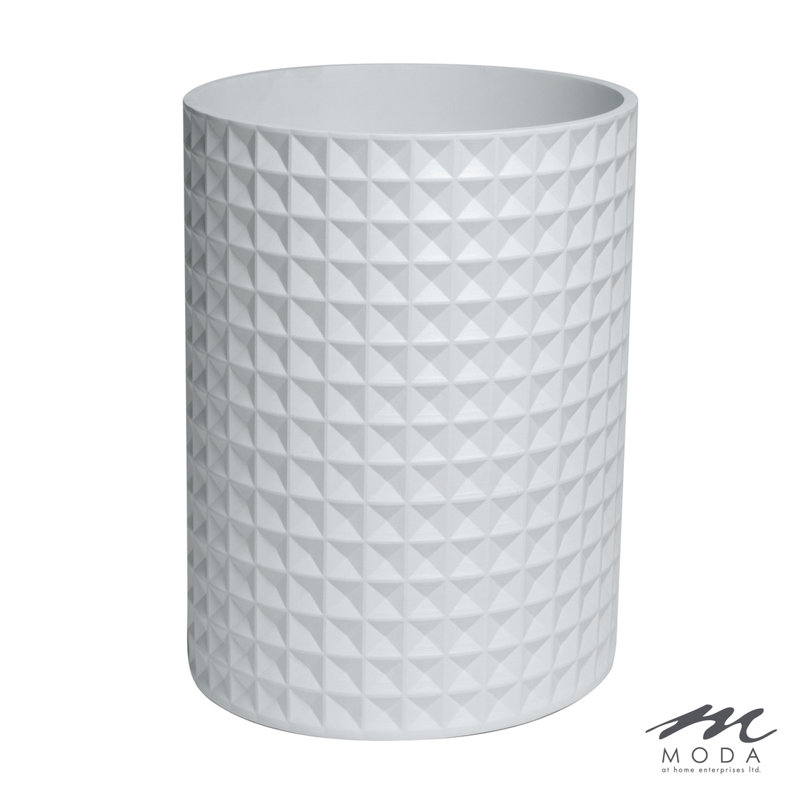 Résine blanche BRAEMAR WASTEBIN, Blanc