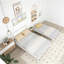 Lit plateforme double avec lit gigogne réglable-219762558