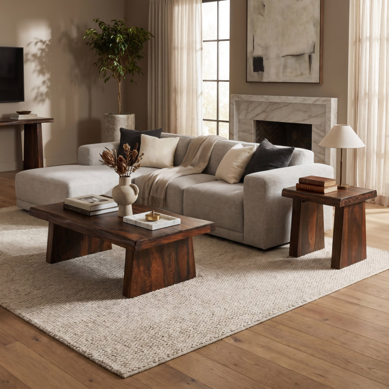 Table de bout Chaliyah, Noyer