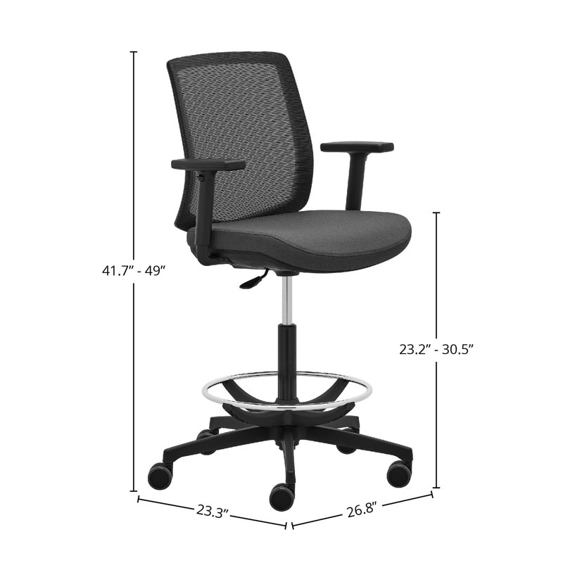 Malira Foam Padding Office Chair, Gray