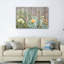 Ensemble de 1 tableau sur toile avec fleurs de cactus-129270451-129270453