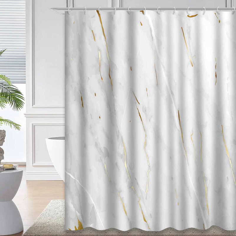 Rideau de douche Marble En Stone, L 72 po x l 84 po