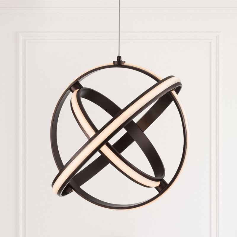 Lustre géométrique à 3 lumières DEL