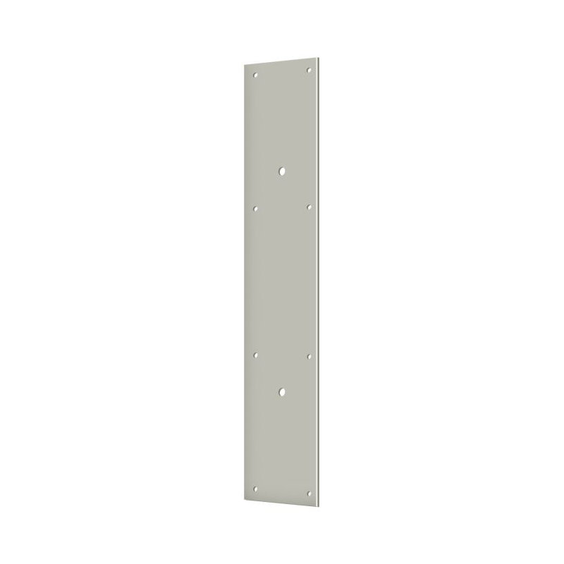 Deltana PPH3520U15 Push Plate 20" for 10" Door Pull in Brushed Nickel, Brushed Nickel