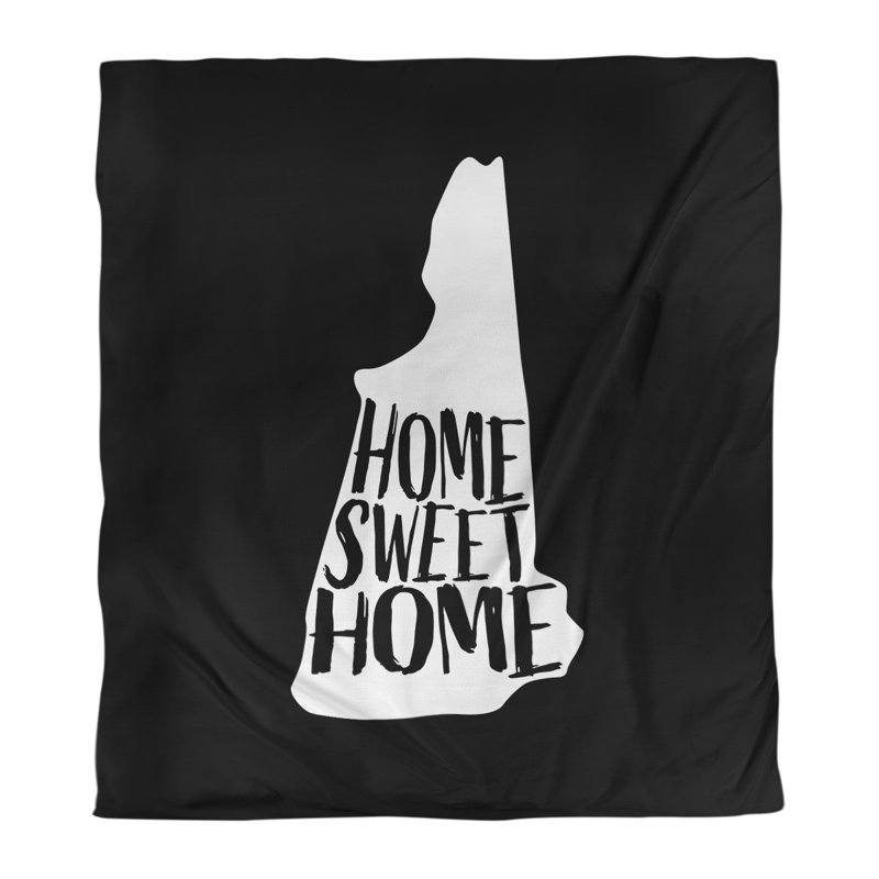 Housse de couette home new hampshire, Housse de couette simple TG, Noir, Microfibre