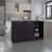 Kitchen Island Two Cabinets, Three Open Shelves-1200052071-1200052092